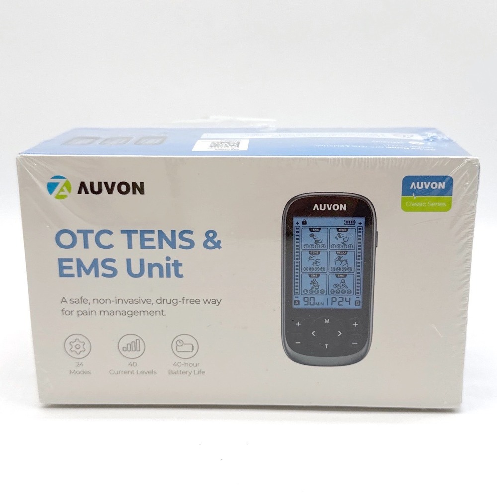 AUVON OTC TENS & EMS Classic Series 24 Modes 40 Levels Pain Relief NEW